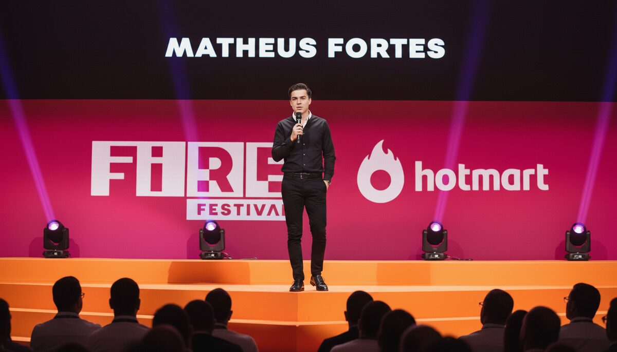 M. Fortes no palco do Fire Festival — Hotmart